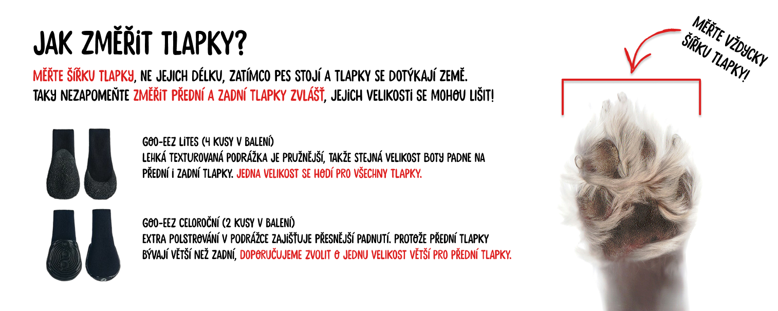 Jak změřit tlapky
